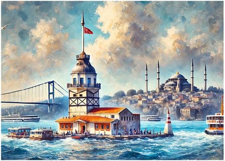 1000 Parça Puzzle - Kız Kulesi