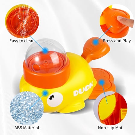 Ördek Mama Dağıtıcı Zeka Oyuncağı – Yavaş Besleyici Puzzle Pet Toy, Etkileşimli Kedi ve Köpek Oyuncağı, Kaymaz Tabanlı, Dayanıklı ABS Malzeme, Mama/Ödül Dağıtıcı Eğitici Oyuncak