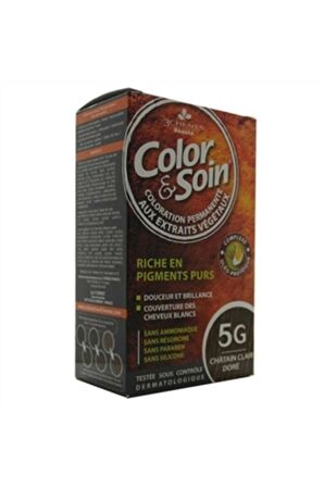 Color And Soin Tamamen Bitkisel Organik Saç Boyası 5g Dore Açık Kumral