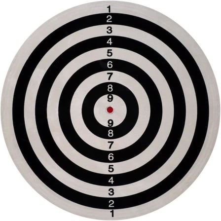 Helix Dbka-18 Dart Tahtası 18",Siyah Beyaz Tek Ebat