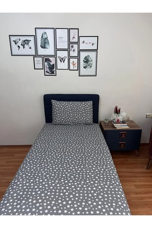 Tek Kişilik Lastikli Çarşaf (Yastıklı)