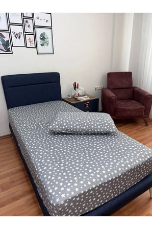 Tek Kişilik Lastikli Çarşaf (Yastıklı)