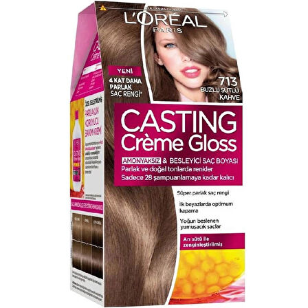 Loreal Casting Creme Gloss Saç Boyası 713 Buzlu Sütlü Kahve