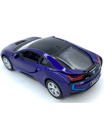 Kinsmart Bmw I8 - Çek Bırak Lisanslı Model Araba, Oyuncak Araba 1:36 Lacivert