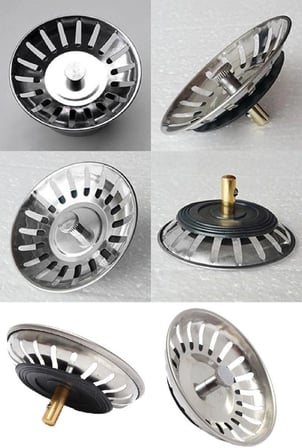 Çöpmak Paslanmaz Çelik Sifon Süzgeci 8 Cm Lavabo Evye Süzgeci Lavabo Gider Süzgeci
