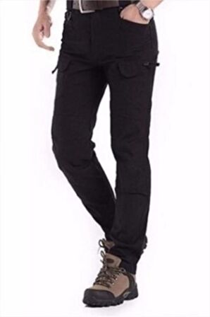 Siyah Unisex Taktik Pantolon
