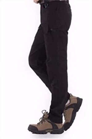 Siyah Unisex Taktik Pantolon