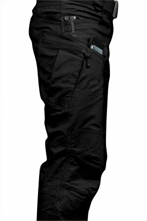 Siyah Unisex Taktik Pantolon