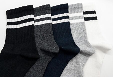 CİHO SOCKS 12 ÇİFT ERKEK DÜZ RENKLER TENİS ÇORABI