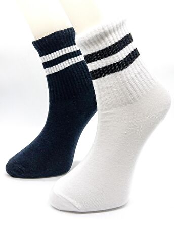 CİHO SOCKS 12 ÇİFT ERKEK DÜZ RENKLER TENİS ÇORABI