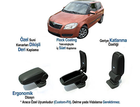 SKODA FABIA MK2  ARACA ÖZEL KOL DAYAMA KOLÇAK VİDASIZ 2008 2009 2010 2011 2012 2013 2014