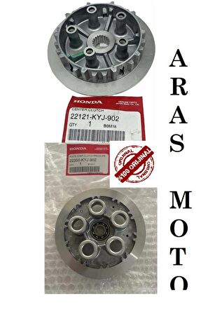 Honda CBR 250 R Debriyaj İç Tas Göbek Seti Orjinal (Baskı Plakası Alt Üst)Arasmoto