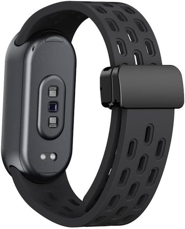 Xiaomi ile Uyumlu Mi Band 10/9/8 için Nefes Alabilen Silikon Air Loop Smart Band10 Kordon Manyetik Toka Mekanizmalı Deformasyona Dayanıklı Yumuşak Mi Band 10 Kordonu