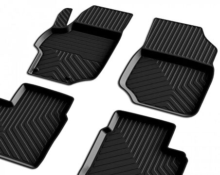 Citroen C Elysee Ferrous 4D Havuzlu Kauçuk Paspas 2013 ve Üzeri