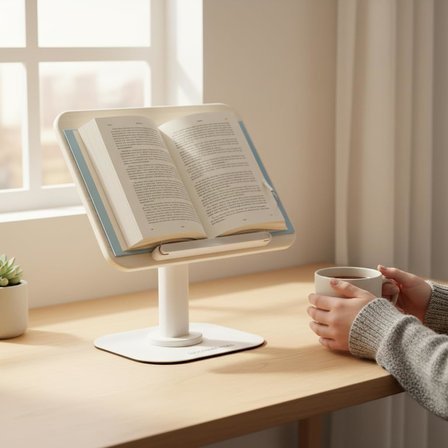 Ayarlanabilir Tablet ve Kitap Okuma Standı, Katlanabilir Masaüstü Tutucu, Ergonomik Tasarım, Sağlam Alüminyum Alaşım, Ev/Ofis Kullanımı İçin Evrensel Destek | R28