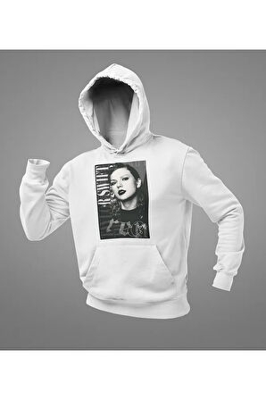 Red Taylor Swift Baskılı Unisex Oversize Şarkıcı Hoodie