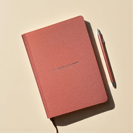 Okuma Günlüğü – A5 Sert Kapa­klı “Reading Journal, 100 Kitap İncelemesi, Günlük Okuma Takibi (Kiremit)