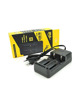 2 Adet Şarj Edilebilen Pil 18650 3.7 Volt 2000 Mah Li-Ion Pil Şarj Cihazı Pilli Set