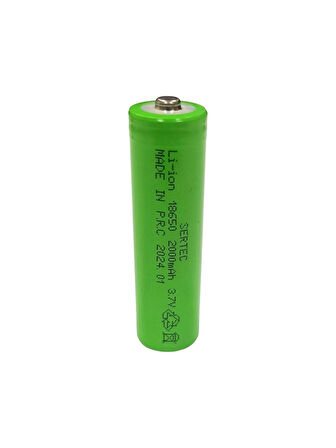 2 Adet Şarj Edilebilen Pil 18650 3.7 Volt 2000 Mah Li-Ion Pil Şarj Cihazı Pilli Set