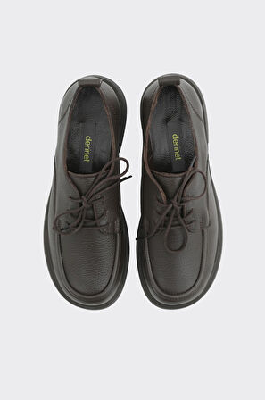 Hakiki Deri Bağcıklı Kadın Casual Ayakkabı 