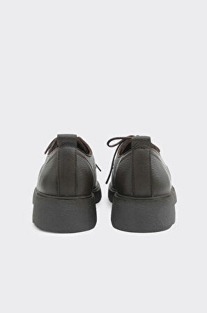 Hakiki Deri Bağcıklı Kadın Casual Ayakkabı 