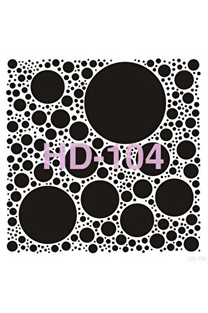 Hd104 Home Dekor Stencil 45x45