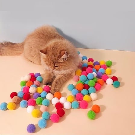 İnteraktif Kedi Oyun Tabancası - Peluş Toplarla Eğlenceli Oyun Zamanı, Ekstra Peluş Toplar