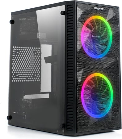 Magic Mikro Atx 2 Rainbow Fanlı Mesh Panel Akrilik Gaming Oyuncu Bilgisayar Kasası (0, Watt)
