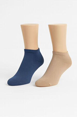 Kadın düz dokuma 6'lı spor soket çorap