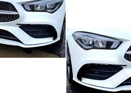 Mercedes W118 Cla 2020+ Uyumlu Ön Tampon Yan Bıçakları - 2 Parça