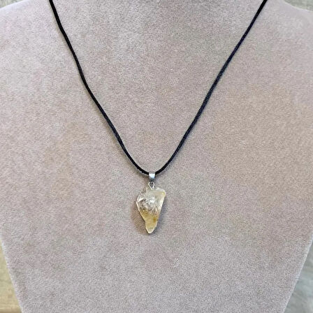 Uretti - Tuğba 6667 El Yapımı Doğal Taş Sitrin Kolye