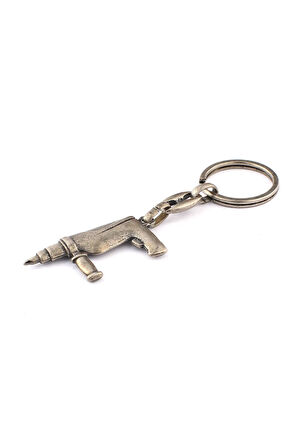 Eskitme Matkap Tasarımlı Anahtarlık ''NewLifePromosyon'' MDL489