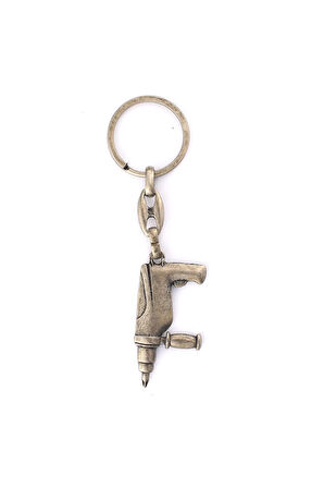 Eskitme Matkap Tasarımlı Anahtarlık ''NewLifePromosyon'' MDL489