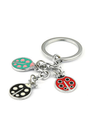 Renkli Uğur Böceği Tasarımlı Anahtarlık ''NewLifePromosyon'' MDL552