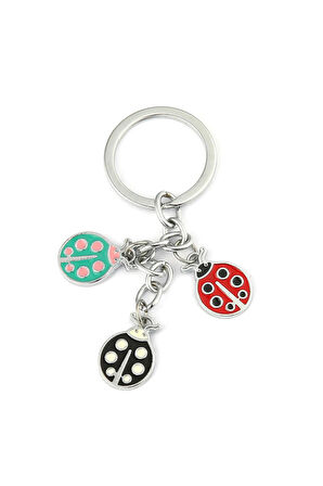 Renkli Uğur Böceği Tasarımlı Anahtarlık ''NewLifePromosyon'' MDL552