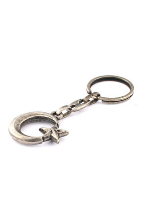 Eskitme Ay Yıldız Temalı Anahtarlık ''NewLifePromosyon'' MDL484