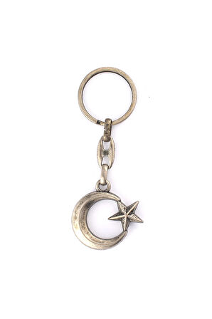 Eskitme Ay Yıldız Temalı Anahtarlık ''NewLifePromosyon'' MDL484