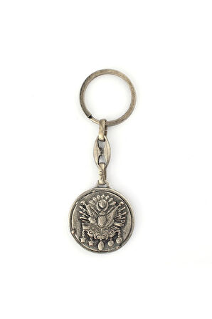 Eskitme Osmanlı Tuğra Tasarımlı Anahtarlık ''NewLifePromosyon'' MDL499