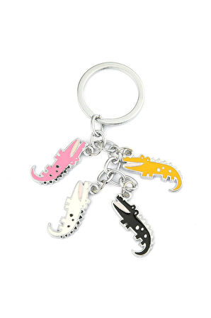 Renkli Timsahlar Tasarımlı Anahtarlık ''NewLifePromosyon'' MDL525