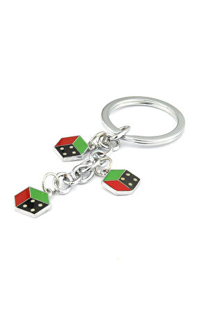 3D Renkli Zar Tasarımlı Anahtarlık ''NewLifePromosyon'' MDL556