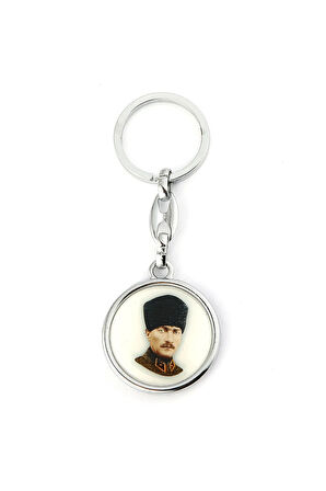 Kalpaklı Mustafa Kemal Atatürk Logolu Anahtarlık ''NewLifePromosyon'' MDL214