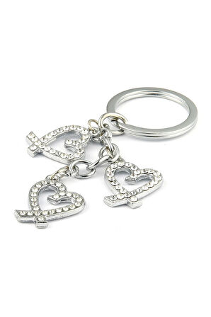 Taşlı Kalp Tasarımlı Anahtarlık ''NewLifePromosyon'' MDL304