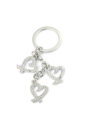 Taşlı Kalp Tasarımlı Anahtarlık ''NewLifePromosyon'' MDL304