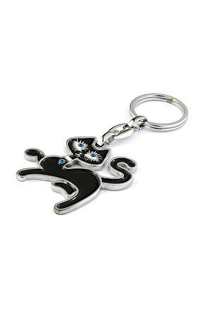 Kedi Tasarımlı Anahtarlık-Siyah ''NewLifePromosyon'' MDL279