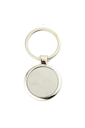 Metalik Logosuz Daire Şeklinde Anahtarlık ''NewLifePromosyon'' MDL387