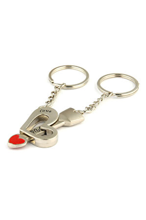 Taşlı Sevgili Çift Tasarımlı Anahtarlık ''NewLifePromosyon'' MDL352