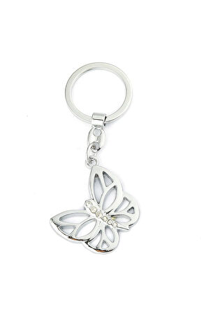 Taşlı Kelebek Tasarımlı Anahtarlık ''NewLifePromosyon'' MDL516