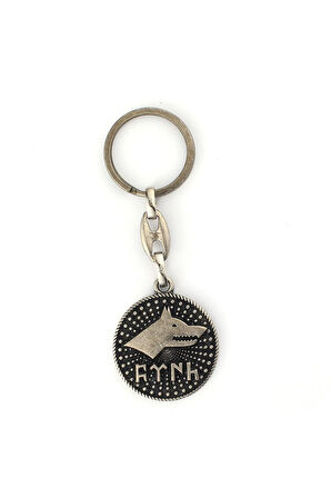 Eskitme Türk Yazılı Ve Kurt Tasarımlı Anahtarlık ''NewLifePromosyon'' MDL495