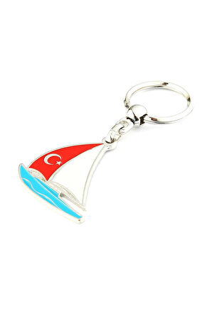 Bayrak Temalı Yelken Tasarımlı Anahtarlık ''NewLifePromosyon'' MDL276