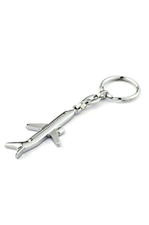 Yolcu Uçağı Figürlü Çelik Anahtarlık ''NewLifePromosyon'' MDL53